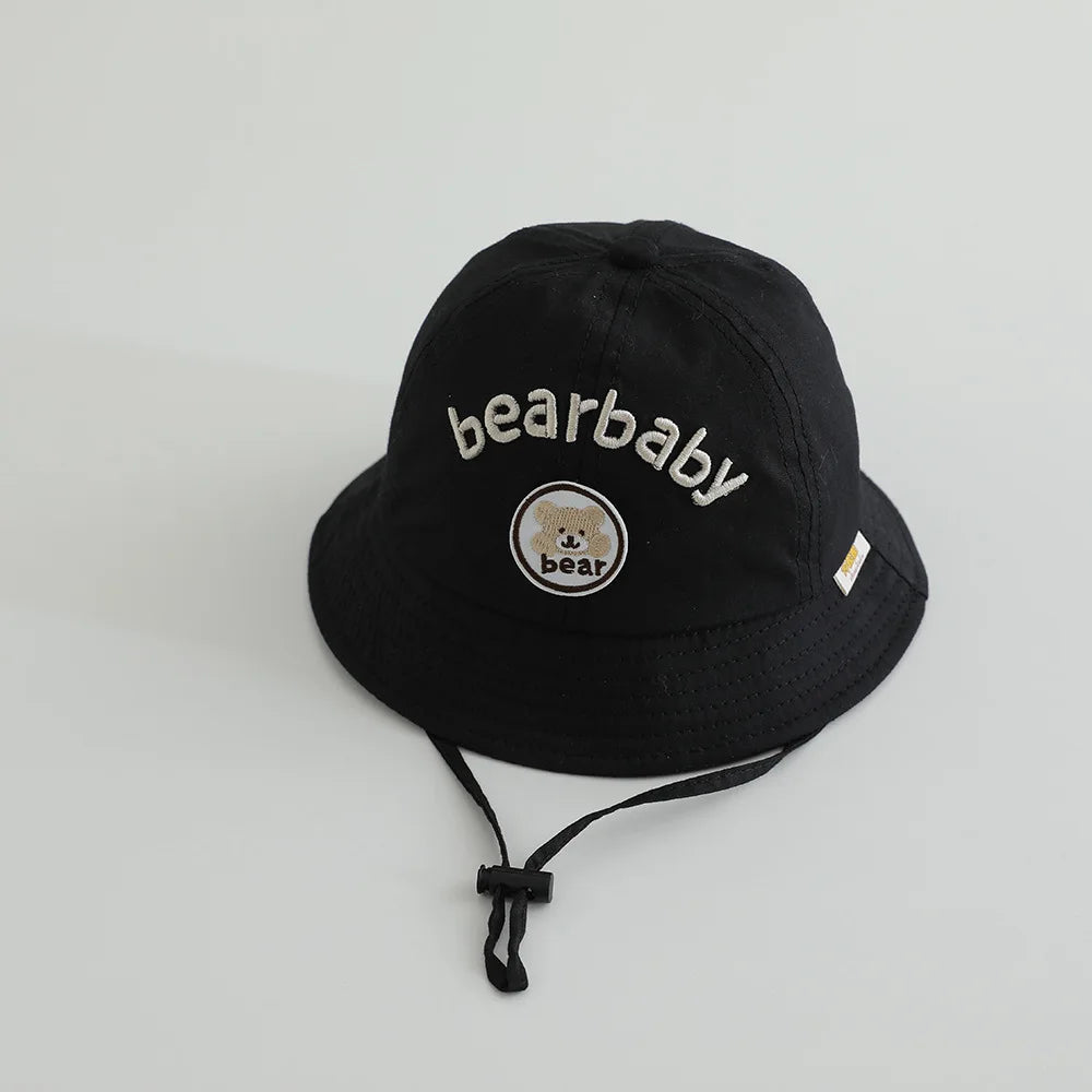 Cute Bear Baby Bucket Hats. Boy Girl Summer Uv Protection Fisherman Caps Kids Outdoor Sunshade Panama Basin Caps