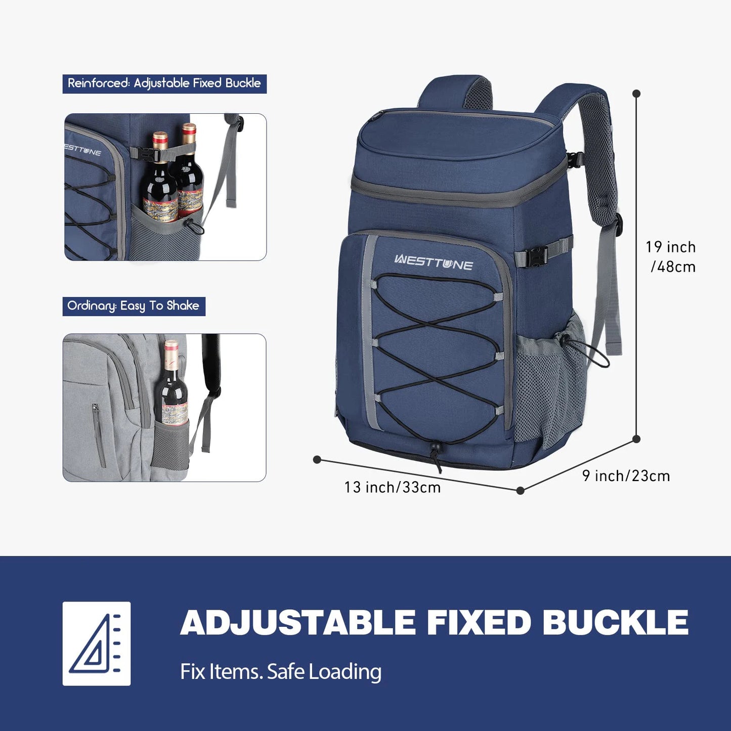Cooler Backpack Leakproof Insulated. Soft Cooler Bag. Camping Beach Cooler Ice Chest Backpack for Hiking Travel