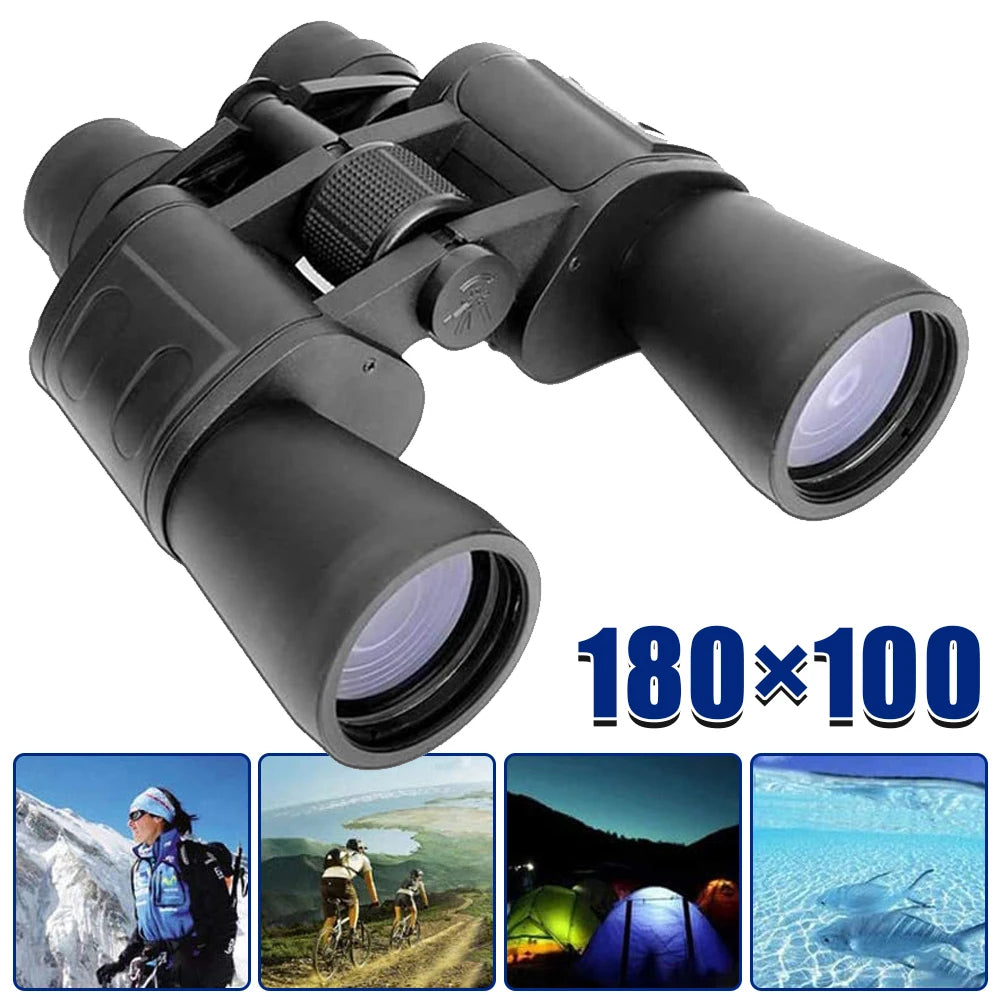 180x100 Zoom Telescope HD Big Eyepiece Binocular Outdoor Camping Telescope