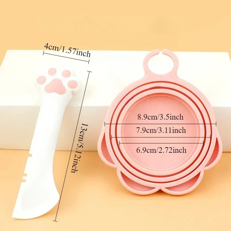 Long handled pet canned food spoon. Cat canned food opener. Feeding dog stirring dry and wet spoon feeding, cat shovel