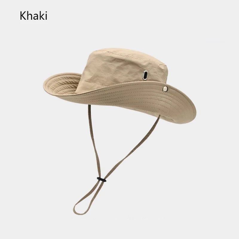Unisex All Season Waterproof Sun Hat Breathable Outdoor Hat with Neck Flap Camping Hiking Fishing Windproof Wide Brim Sun Hat