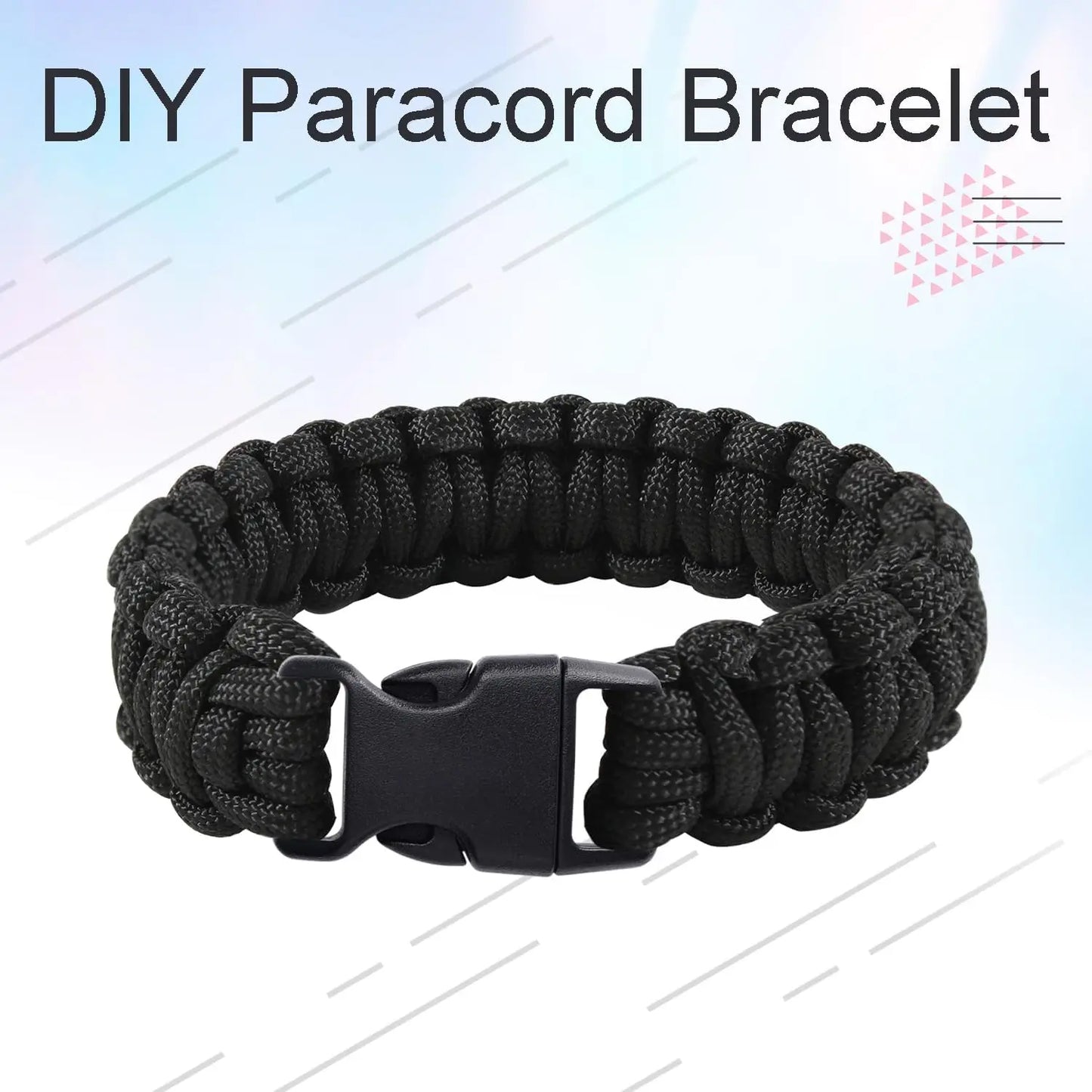 50 Pcs 3/8'' 5/8" Curved Paracord Buckle Clips Side Release Plastic Buckles for Parachute Bracelet Clasps Dog Collar Accessories