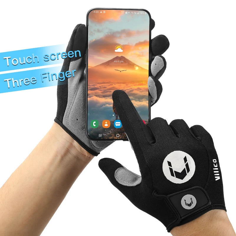 Cycling Gloves Full Finger Men Women Riding Motorcycle Hiking Gloves