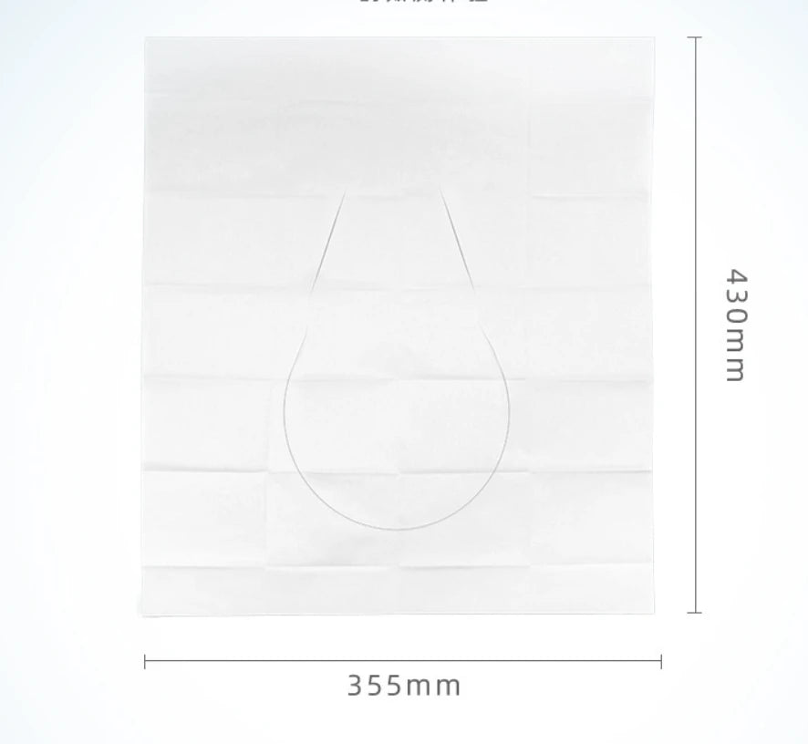 100PCS Disposable Toilet Seat Cover Portable Travel Camping Hotel Bathroom Degradable Waterproof Toilet Mat Accessories