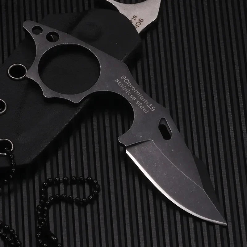 Portable Mini Tactical Fixed Blade Chain Knife Stainless stee' Small Pocket Knives' Survival Outdoor Camping Tool