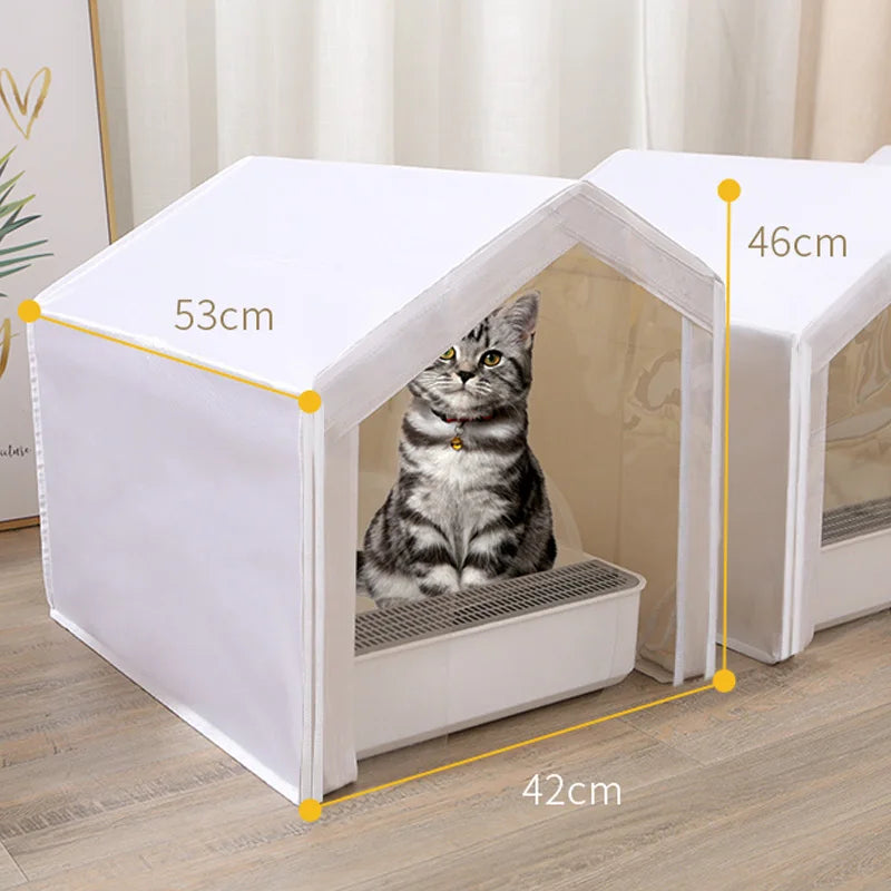 Large Large Closed Anti-splash Plastic Sand Box Cover Toilet Cleaning Bath Drawer Basin Tent Supplies