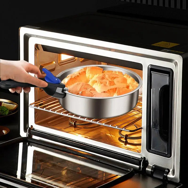 Outdoor Cookware Stainless Steel Frying Pan, Portable Detachable Handle Pot, NonStick Frying pan.