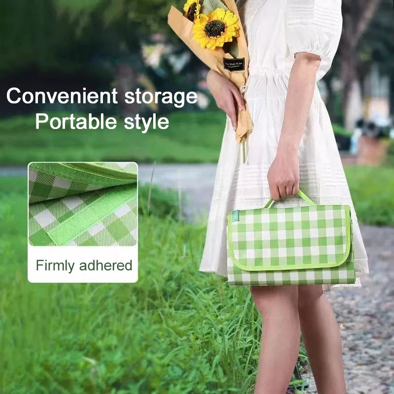 Picnic Mat Spring Outing Camping Supplies Waterproof Moisture-proof Outdoor Portable Storage Suitable for Beach Grassland TMZ