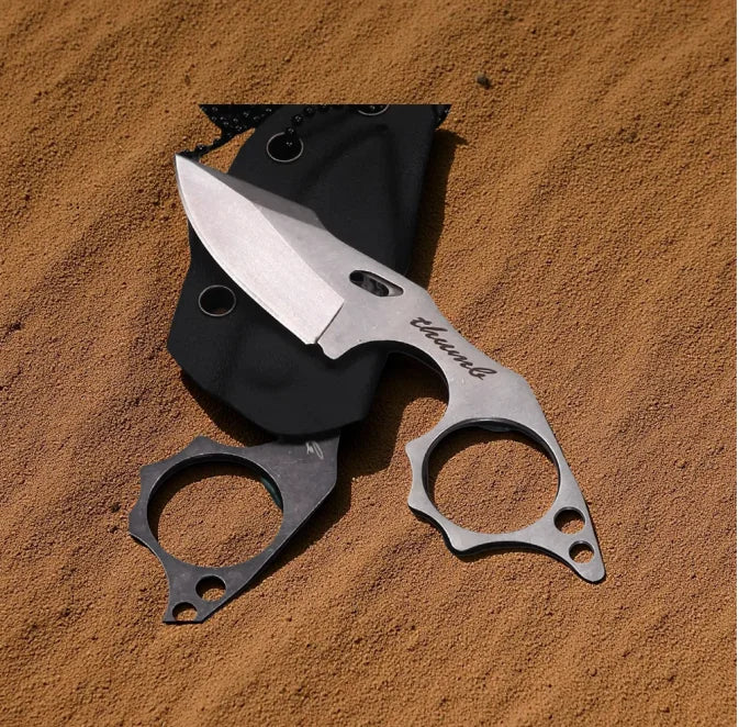 Portable Mini Tactical Fixed Blade Chain Knife Stainless stee' Small Pocket Knives' Survival Outdoor Camping Tool