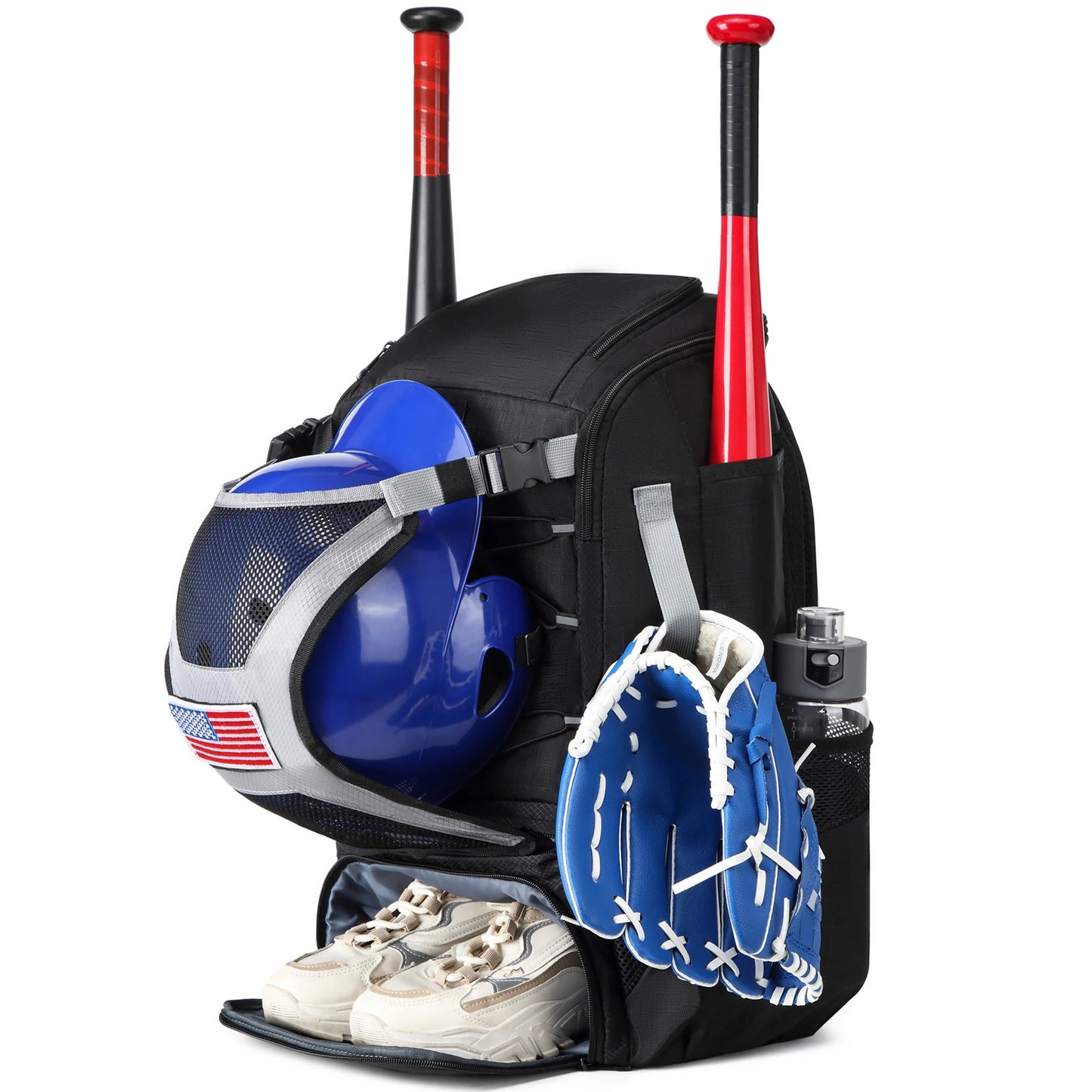 Baseball Equipment Bag Baseball Backpack with Shoe Compartmen,t Softball Bat Bag Large Capacity Sport Baseball Backpack