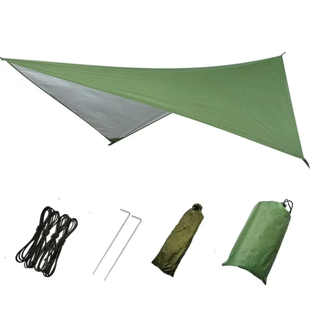 Outdoor Waterproof Tarp Camouflage Outdoor Rain Canopy Portable Shade Uv Survival Mat for Picnic BBQ Camping Outdoor