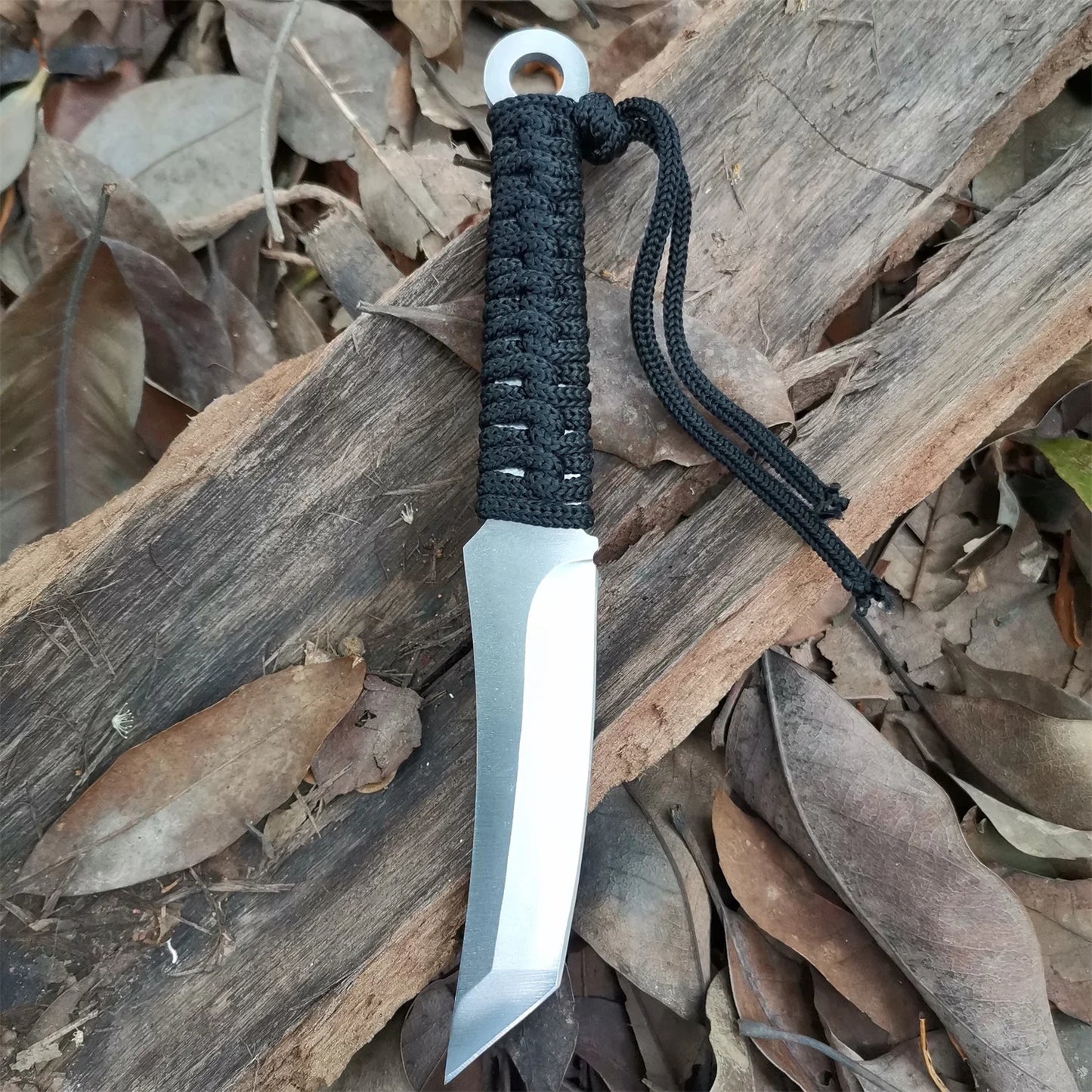High carbon S.S. Fixed Blade Knife.  Knife for Hunting Camping and Field Survival Tactical Combat Outdoor