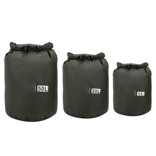 Waterproof Dry Bag PVC Outdoor Foldable Waterproof Barrel Dry Bag Storage Carrying Bags Camping Hiking Beach Outdoor Barrel Bag