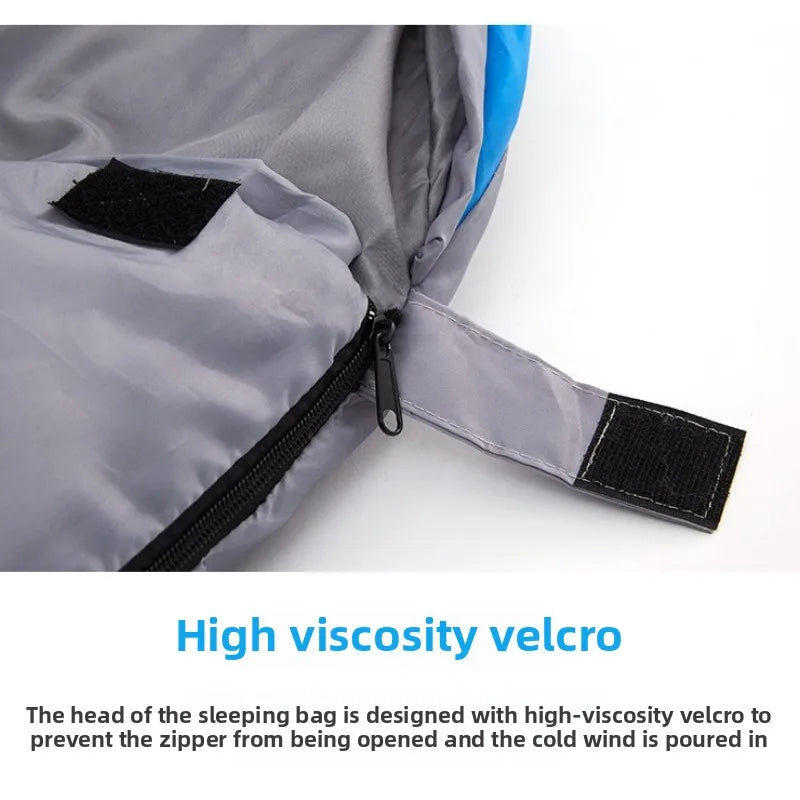 Emergency Sleeping Bag Adult Outdoor Spring and Autumn Adult Men and Women Thickened Warm Portable Camping Single Person