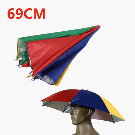 Umbrella Hat Foldable Fishing Sunshade Headwear Cap Waterproof Camping Beach Fishing Hat