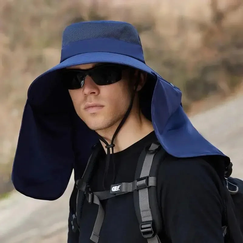 Sun Protection Bucket Hat.  Summer Outdoor Hunting Cycling Hiking Hats Camping Visor Caps Removable Fisherman Cap for Men Women