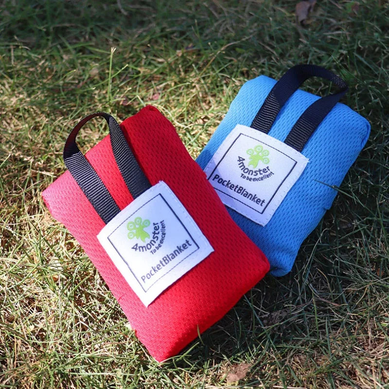 Mini Pocket Picnic Blanket Outdoor Pocket Blanket Foldable Outdoor Picnic Mat portable Ultra-thin pocket Beach Pad