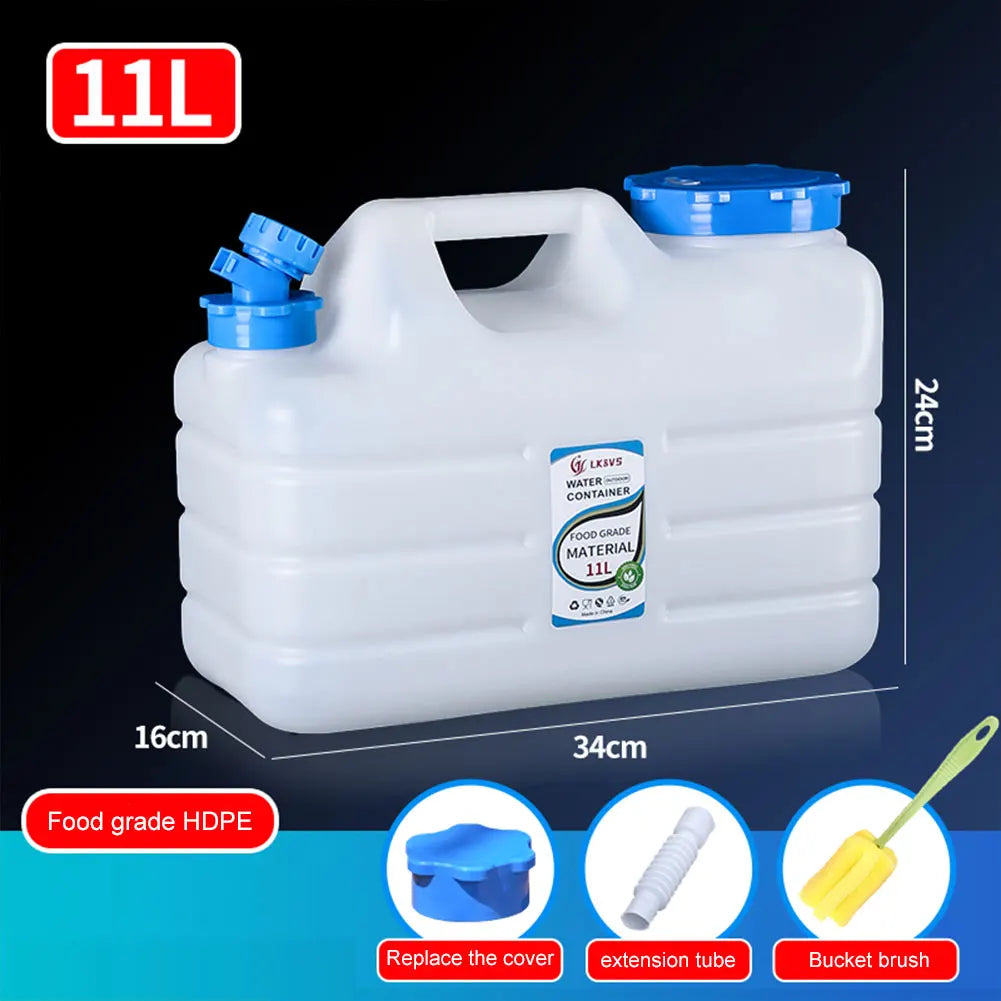 Drinking Water Container with Spigot, Leakproof Camping Water Tank Large Capacity Water Storage Carrier