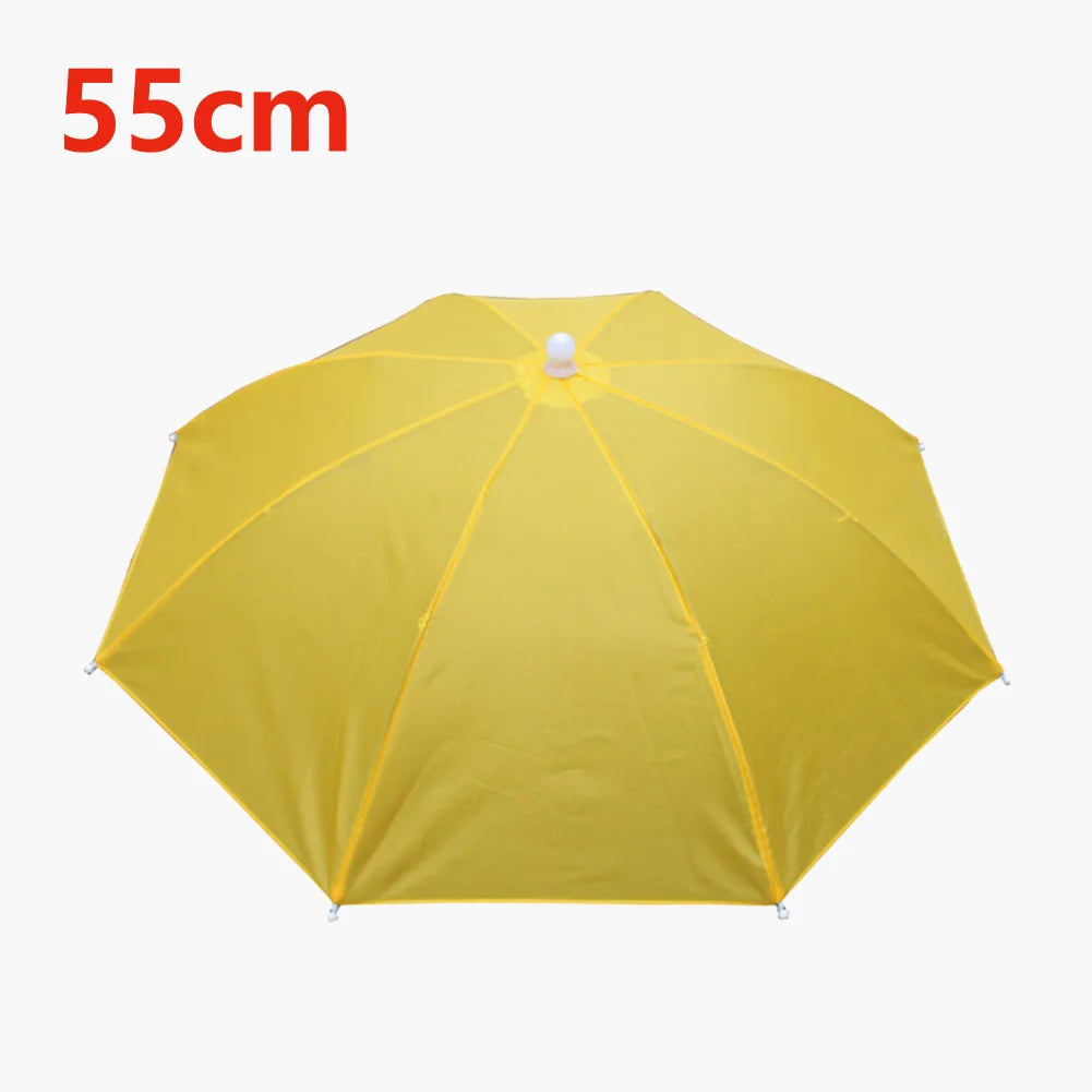 Umbrella Hat Foldable Fishing Sunshade Headwear Cap Waterproof Camping Beach Fishing Hat