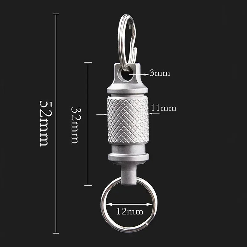 Titanium Alloy Keychain Multifunctional Belt Outdoor Tool Keychain, Multitool Hanging