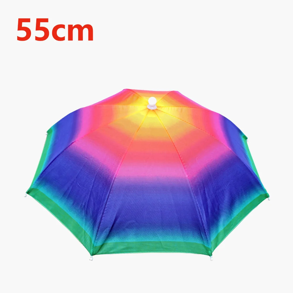 Umbrella Hat Foldable Fishing Sunshade Headwear Cap Waterproof Camping Beach Fishing Hat