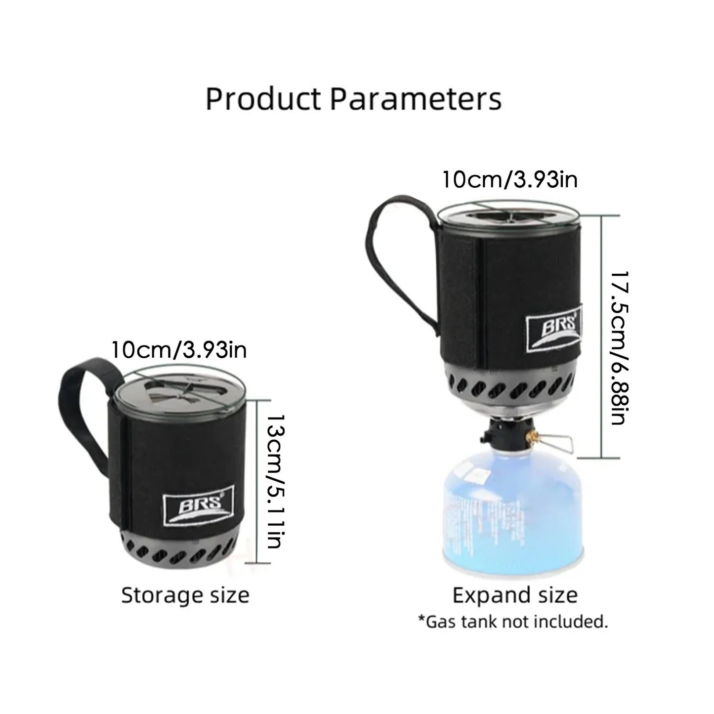 Camping Integrated Heat Collecting Pot Burner Ultralight Portable Hiking Furnace Outdoor Cooking Backpacking Stove System