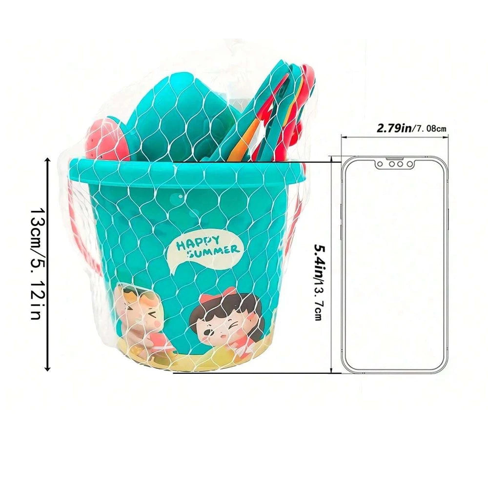 18PCS Beach Sand Toy Set, Durable Plastic, Summer Pool Beach Game Set,  Outdoor Sand Play Tools For Boys And Girls,.
