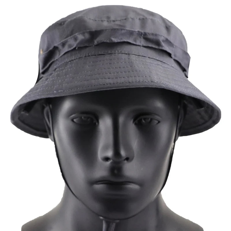 Men & Women Top Camo Summer Casual Tactical Boonie Hats Camouflage. Travel Bucket Hat Hunting Fishing Adjustable Jungle Bush Cap