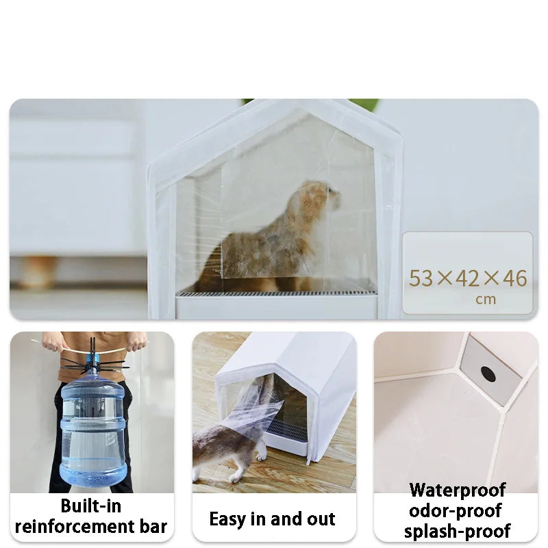 Large Large Closed Anti-splash Plastic Sand Box Cover Toilet Cleaning Bath Drawer Basin Tent Supplies