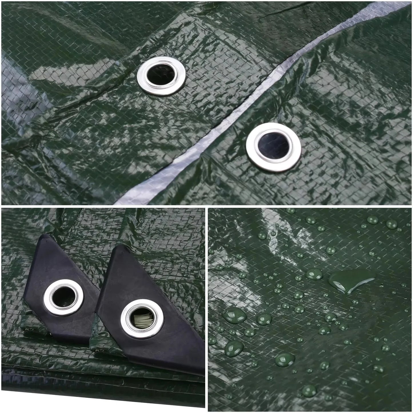 Massive Tarpaulin , Heavy-Duty 3mx4m/3m  Tarp, Rain Cover, Reinforced, Multipurpose for Outdoor Garden, Backyard Awning and Cano