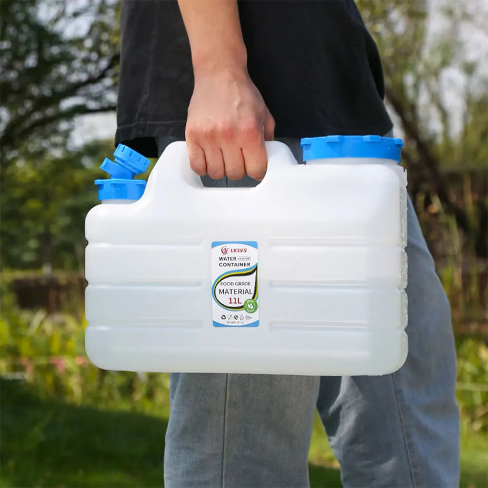 Drinking Water Container with Spigot, Leakproof Camping Water Tank Large Capacity Water Storage Carrier