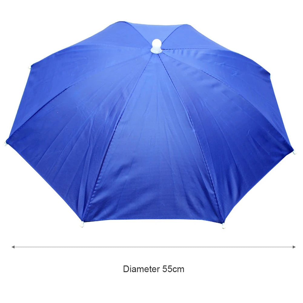 Umbrella Hat Foldable Fishing Sunshade Headwear Cap Waterproof Camping Beach Fishing Hat