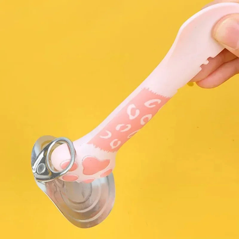 Long handled pet canned food spoon. Cat canned food opener. Feeding dog stirring dry and wet spoon feeding, cat shovel