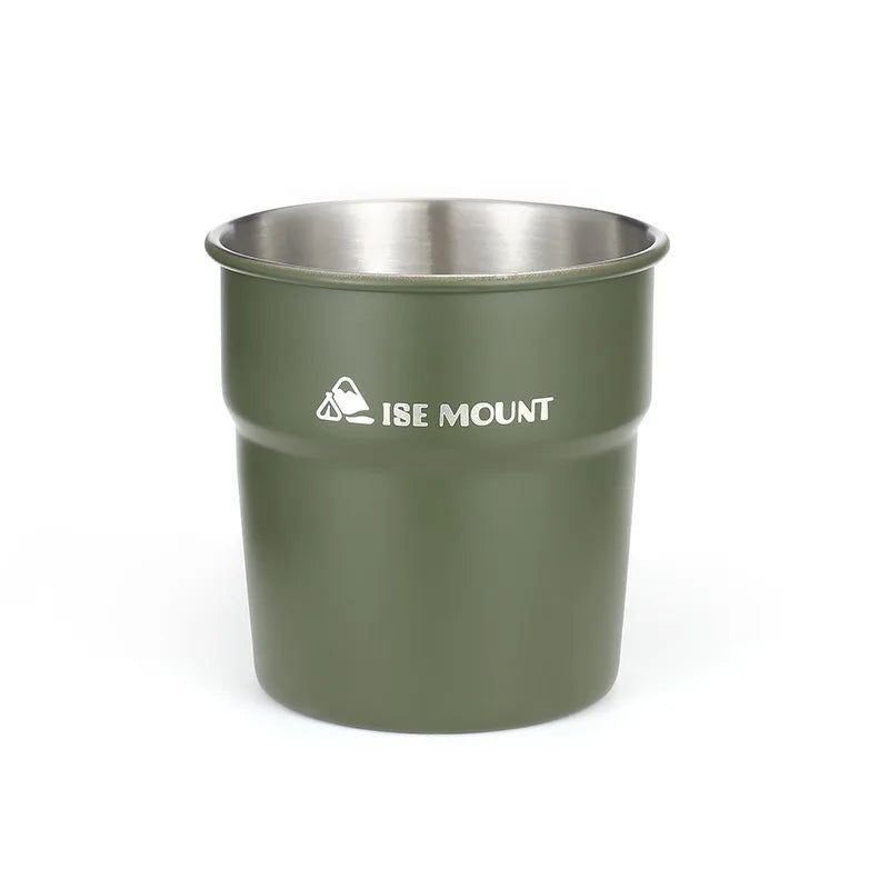 Outdoor stainless steel cup camping beer cup for camping beverage with storage bag