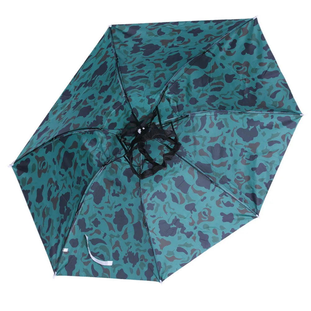 Umbrella Hat Foldable Fishing Sunshade Headwear Cap Waterproof Camping Beach Fishing Hat
